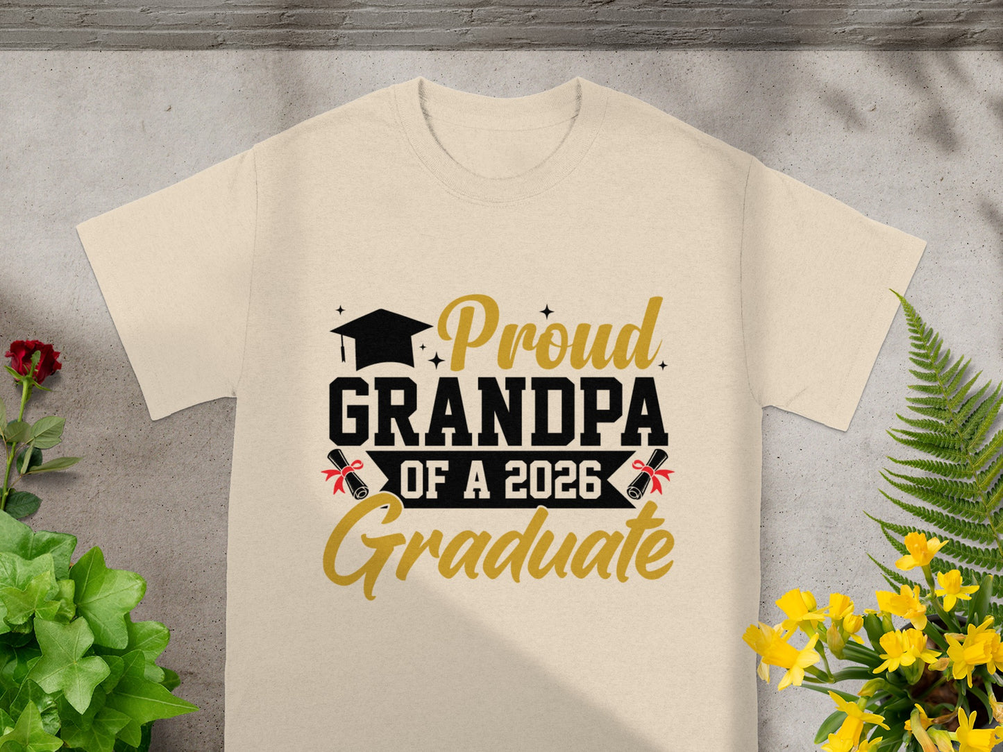 Proud Grandpa of a 2026 Graduate T-Shirt