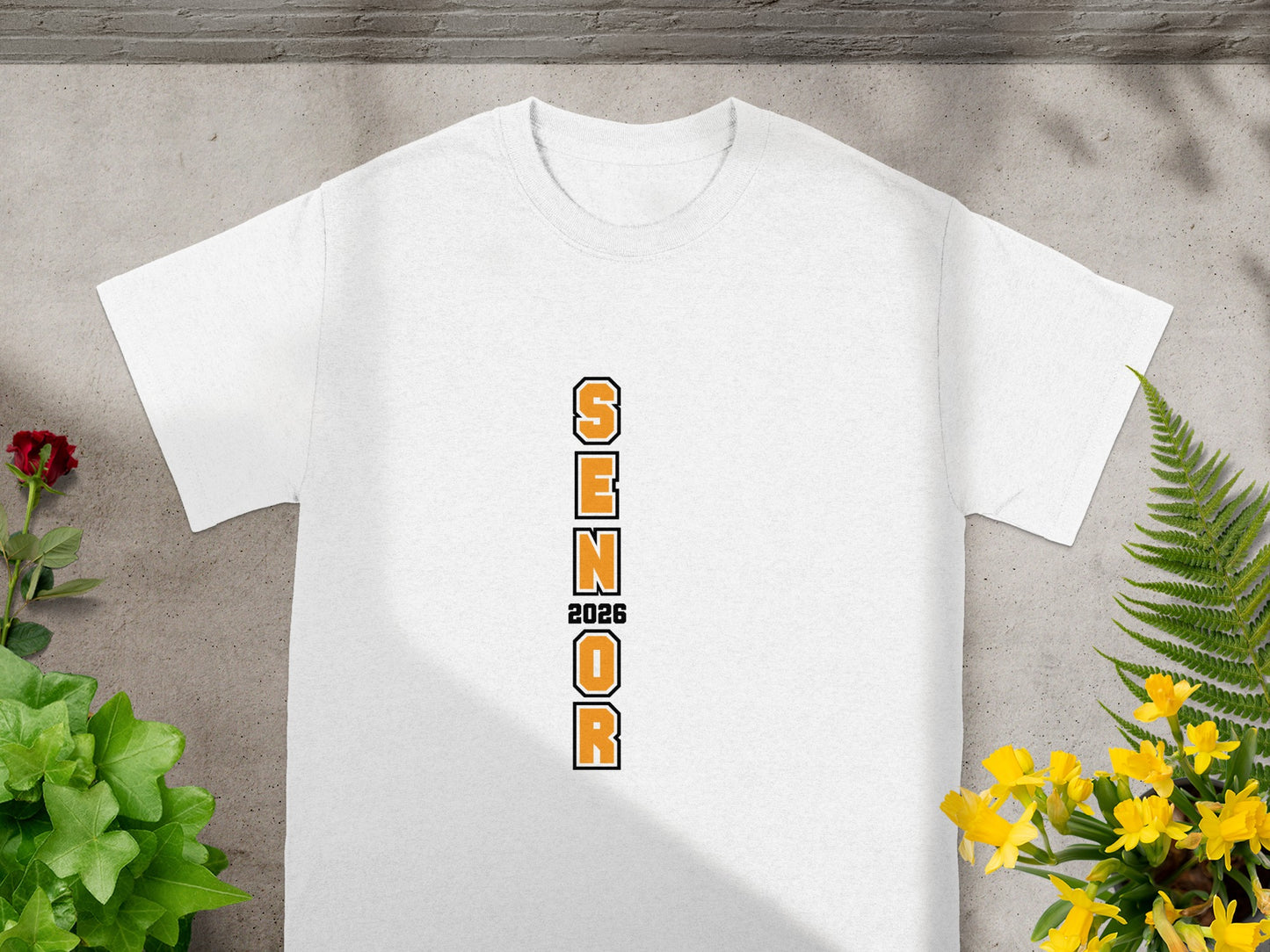 Class of 2026 Senior Vertical Print T-Shirt