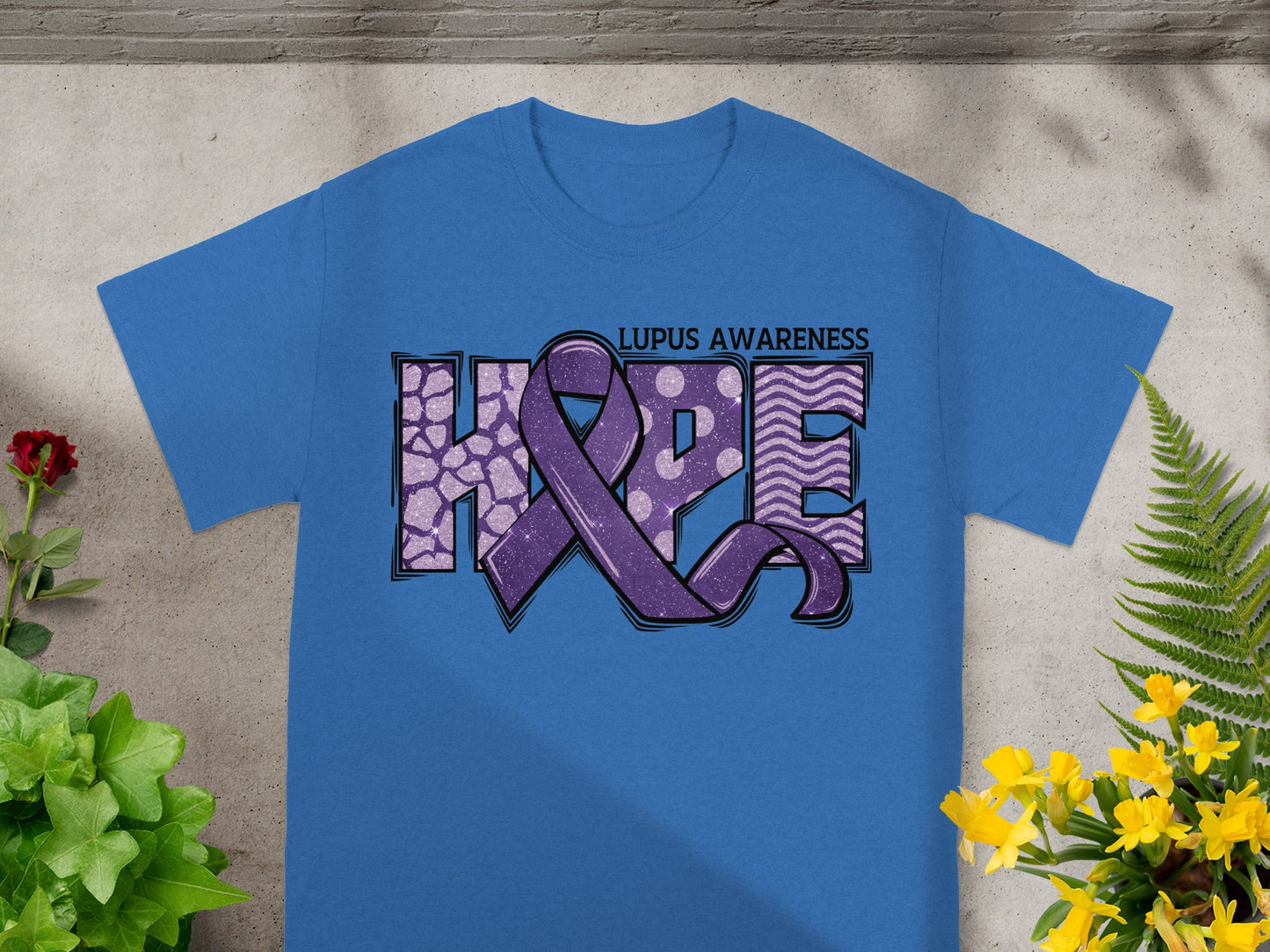 Lupus Awareness HOPE Design Graphic Tee Shirt