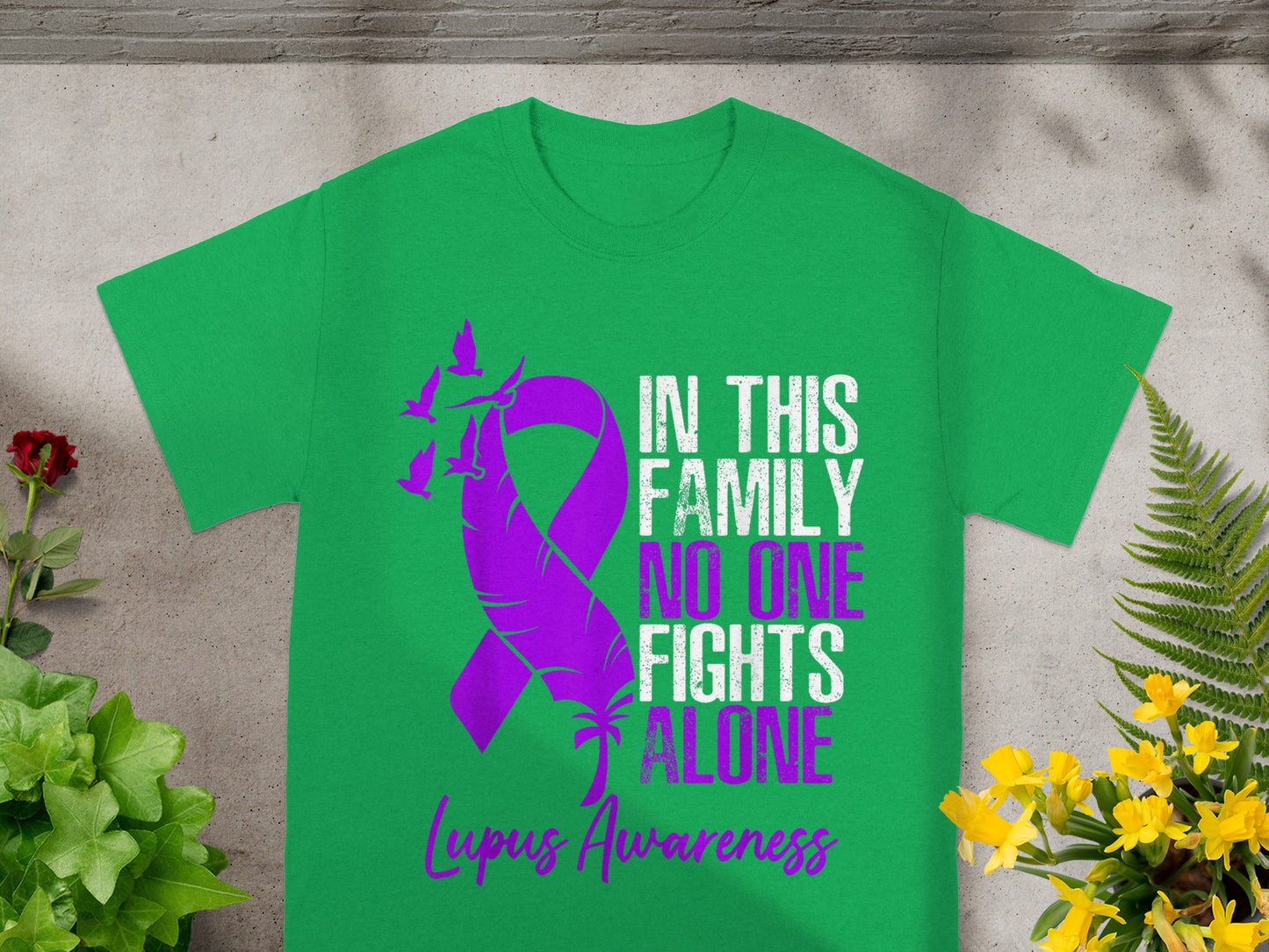 In This Family No One Fights Alone Lupus Awareness Shirt