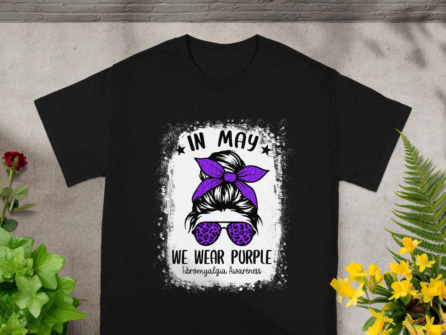 In May We Wear Purple Fibromyalgia Awareness T-shirt
