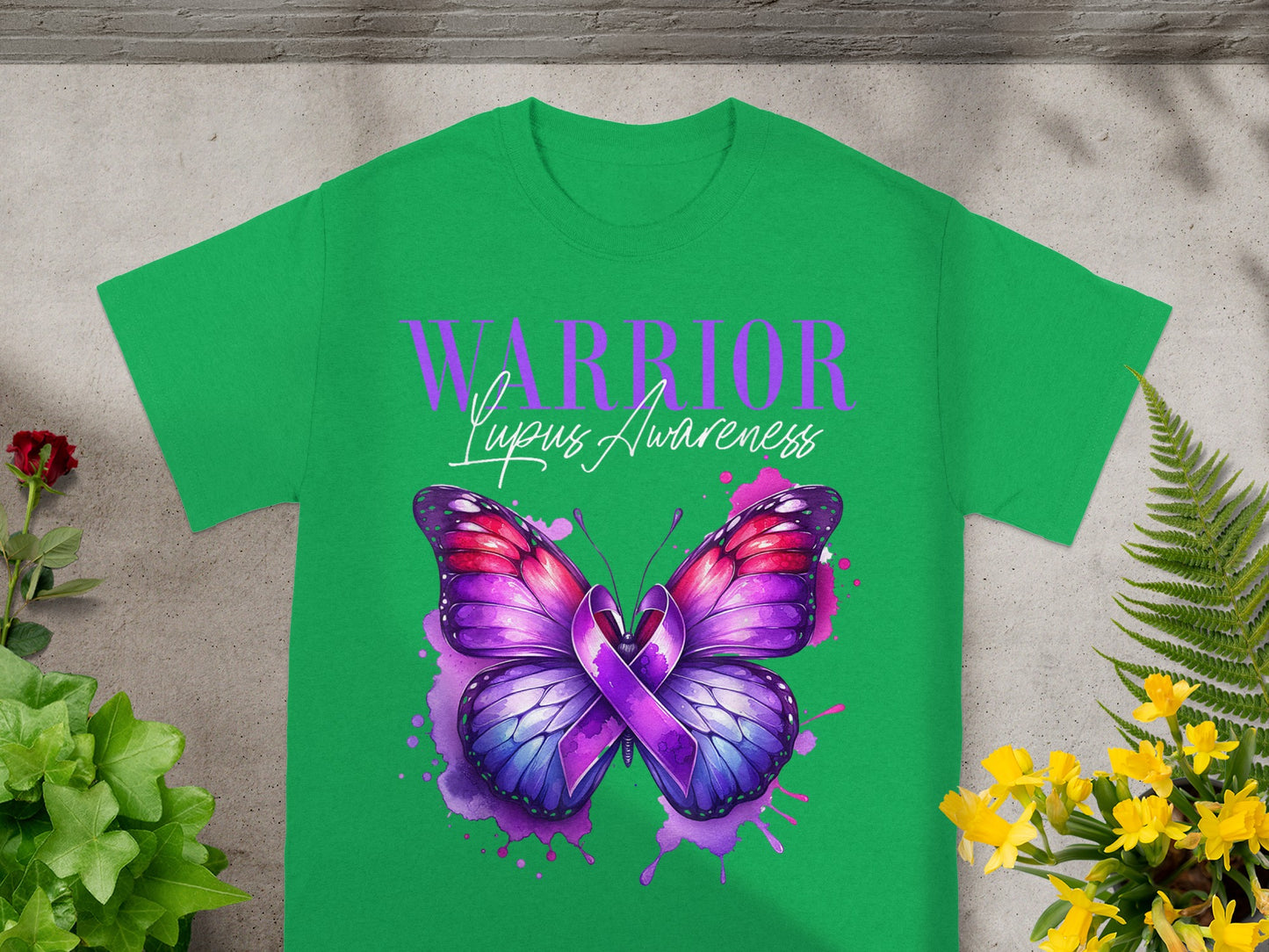 Warrior Lupus Awareness Butterfly Design Shirt