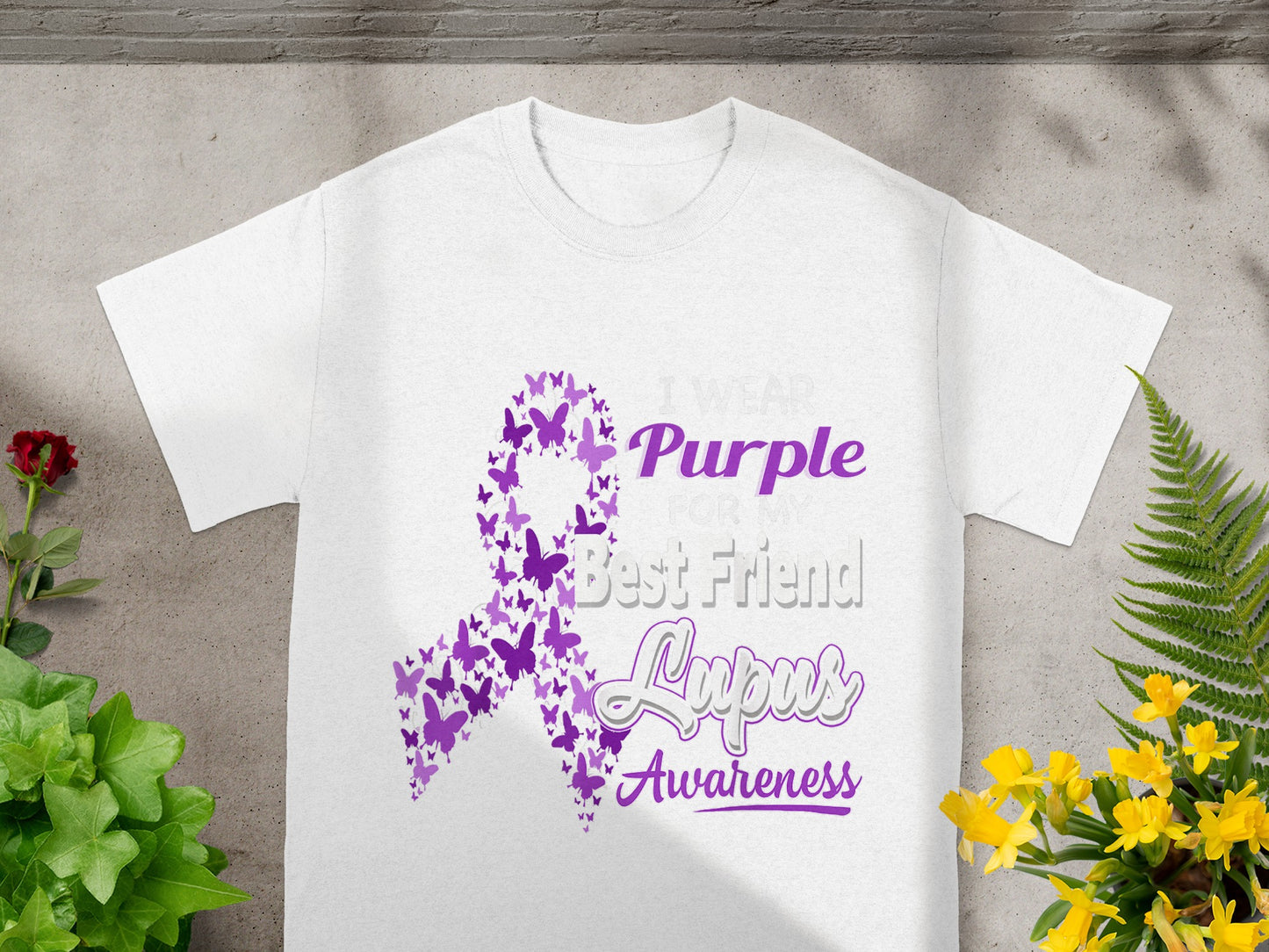 I Wear Purple for My Best Friend Lupus Awareness Shirt