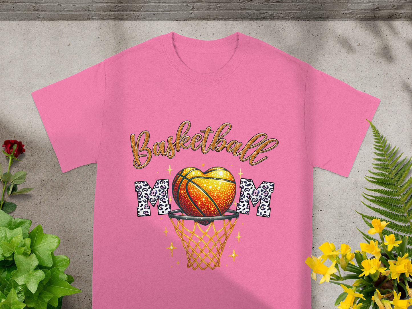Stylish Basketball Mom Graphic Tee Shirt for Proud Moms
