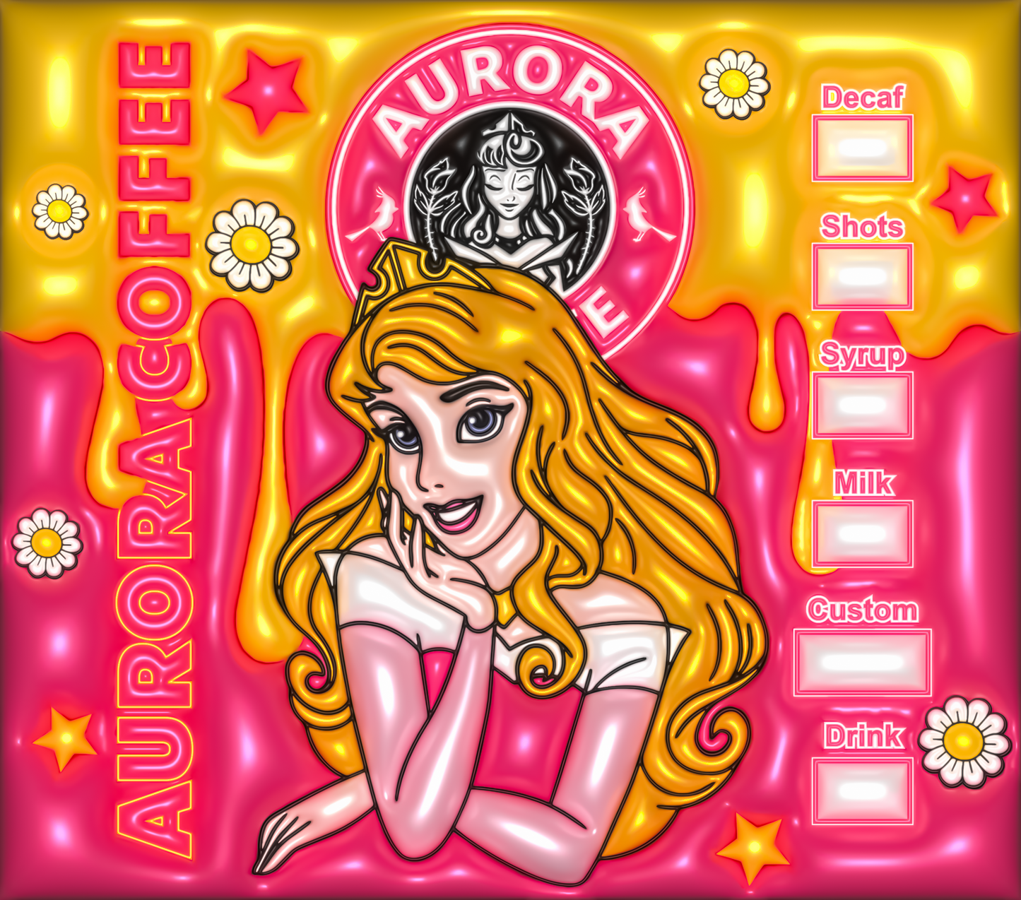 Aurora Princess Coffee tumbler
