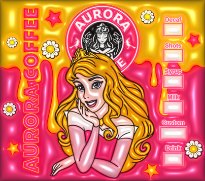 Aurora Princess Coffee tumbler