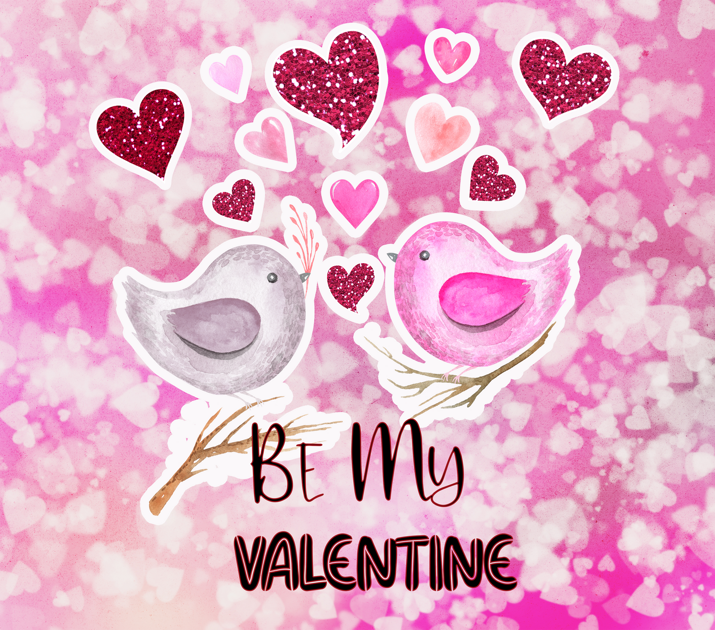 Be Mine Gnome Pink Love Bird Tumbler