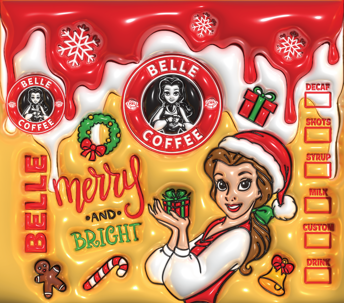 Belle Starbucks Coffee Tumbler