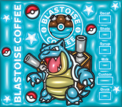 Blastoise Pokemon tumbler