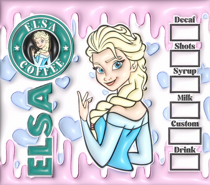 Elsa Starbucks Coffee Tumbler