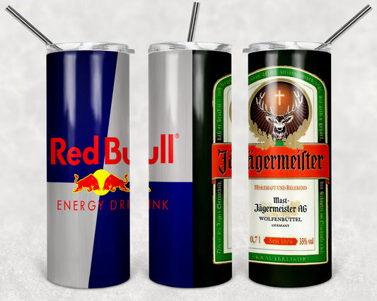 Red Bull and Jagermeister tumbler