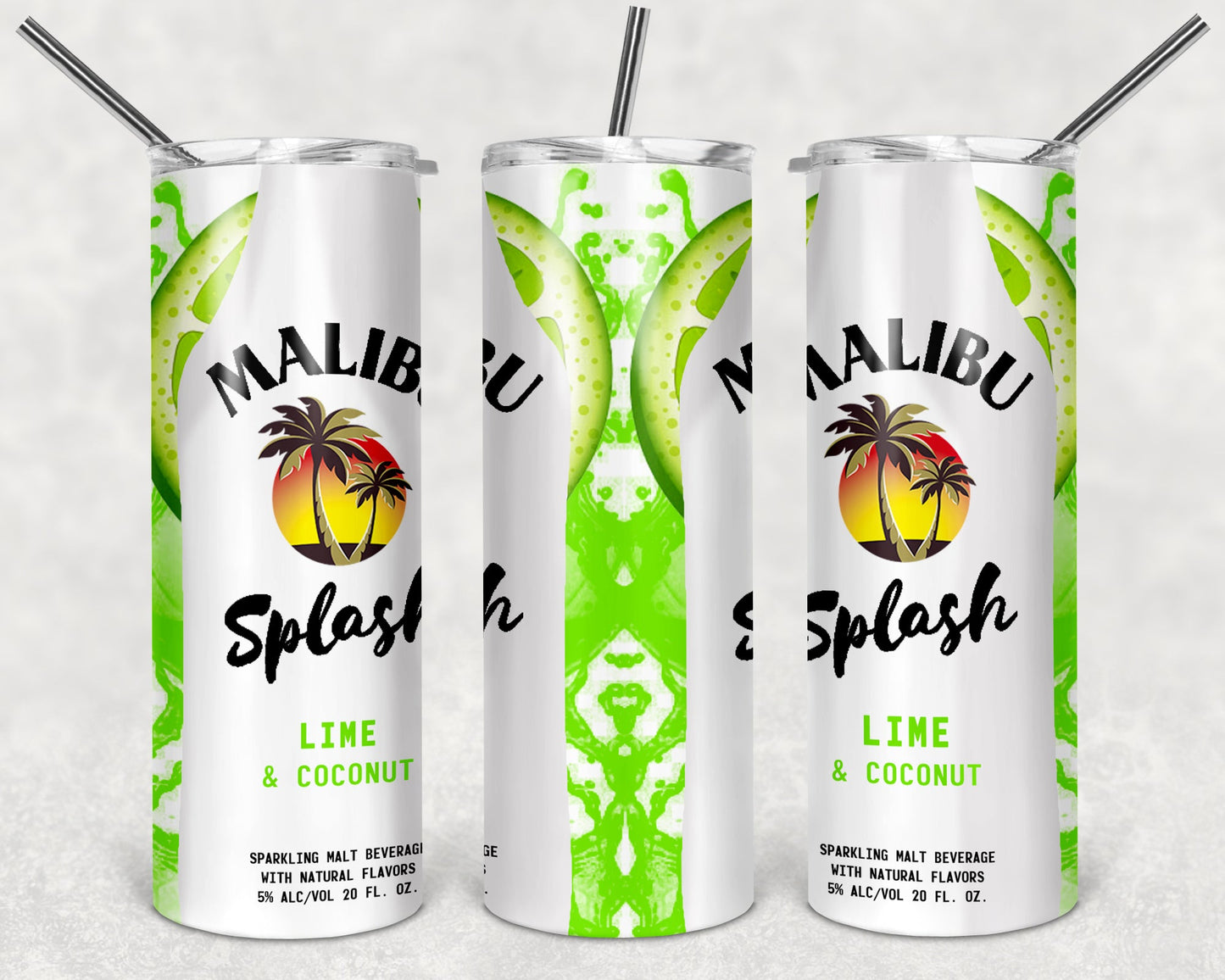Malibu Splash Lime and Coconut tumbler