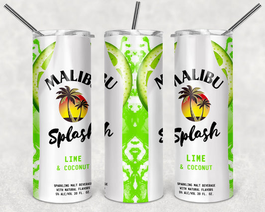 Malibu Splash Lime and Coconut tumbler