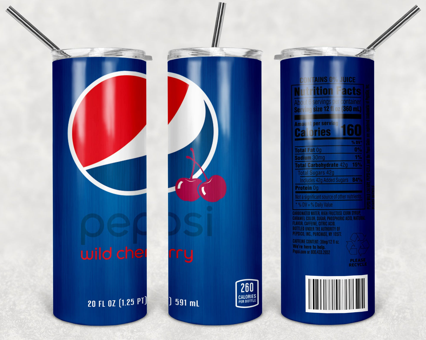 Cherry Pepsi tumbler
