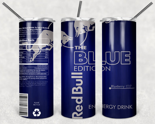 Red Bull Energy Drink Blue Edition Blueberry tumbler