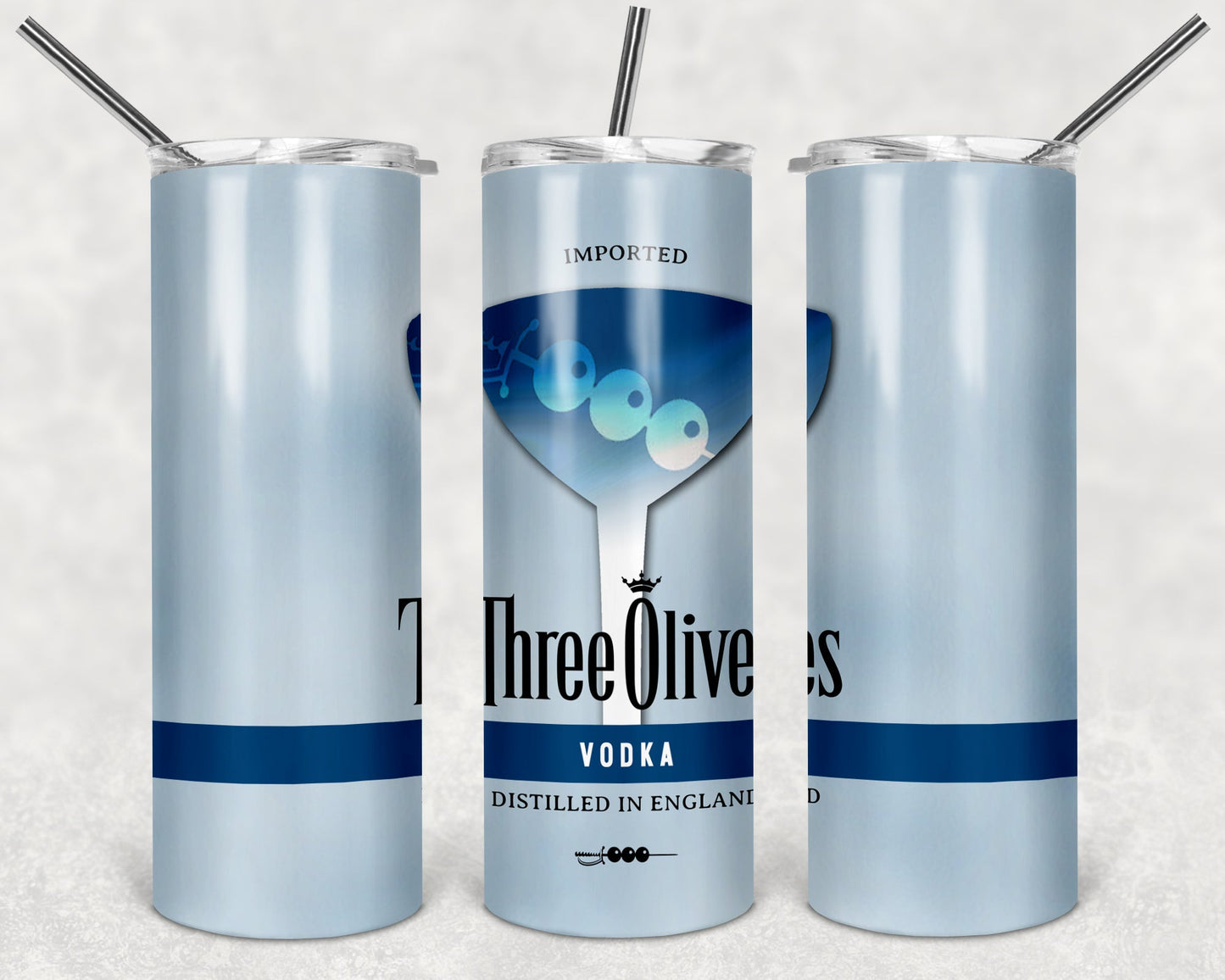 Three Olives Vodka tumbler