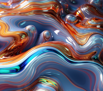 Blue and Red Swirl tumbler