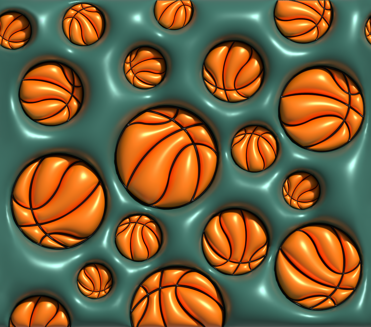 Basketballs tumbler
