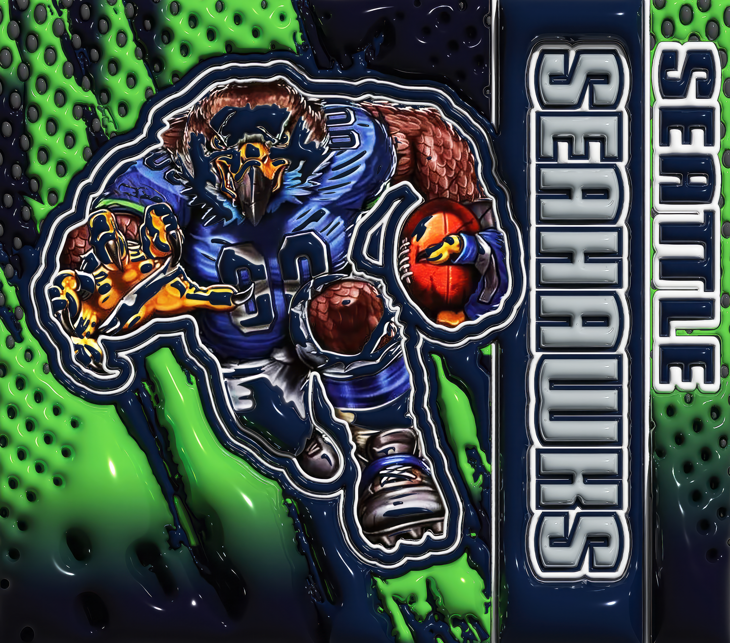 Seattle Seahawks tumbler