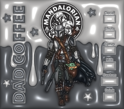 Dad Coffee Mandalorian