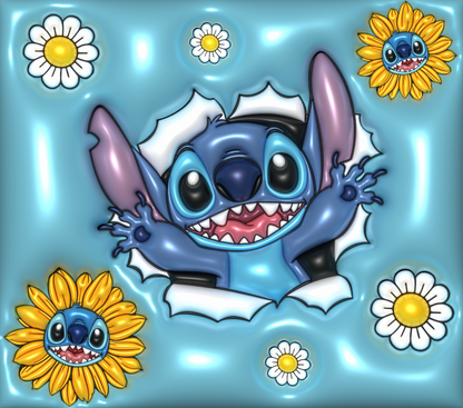 Stitch 3D Inflated tumbler