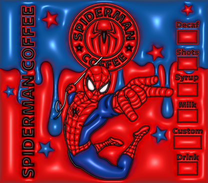 3D Spiderman tumbler