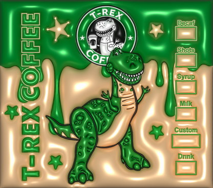 T-Rex 3D Coffee Tumbler