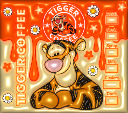 3D Tigger Starbucks Coffee tumbler