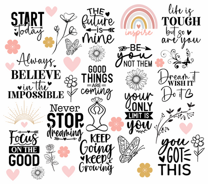 Inspirational Quote Tumbler