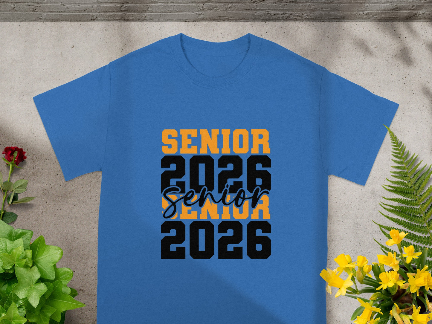 Senior 2026 Blue Shirt Graduating Class T-Shirt