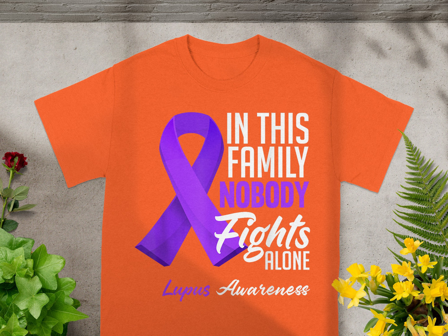 In This Family Nobody Fights Alone Lupus Awareness Shirt