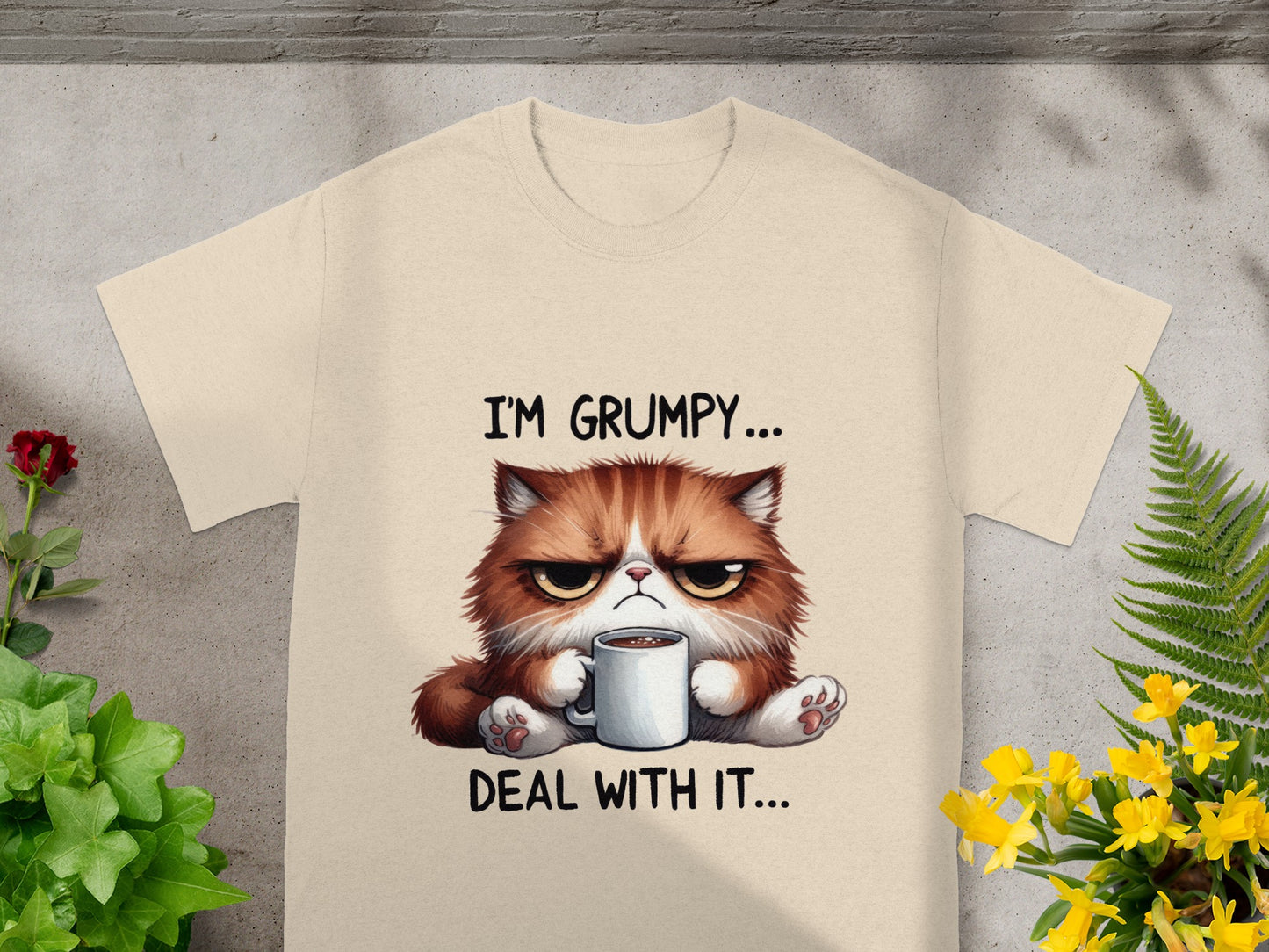 I'm Grumpy Deal With It Cat Coffee Mug Shirt