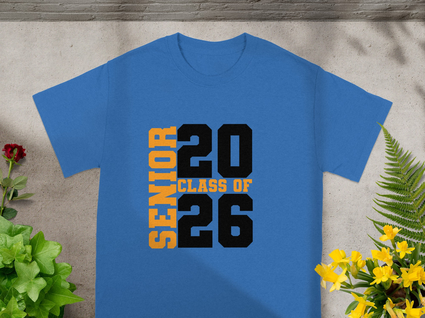 Senior Class of 2026 Blue Graphic T-Shirt