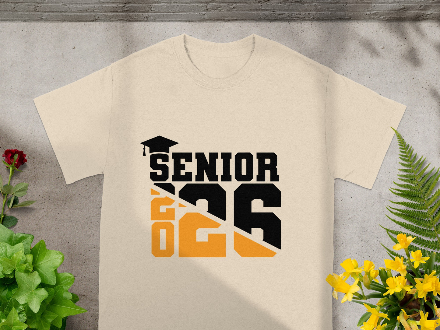Senior 2026 Graduation T-Shirt with Cap Design