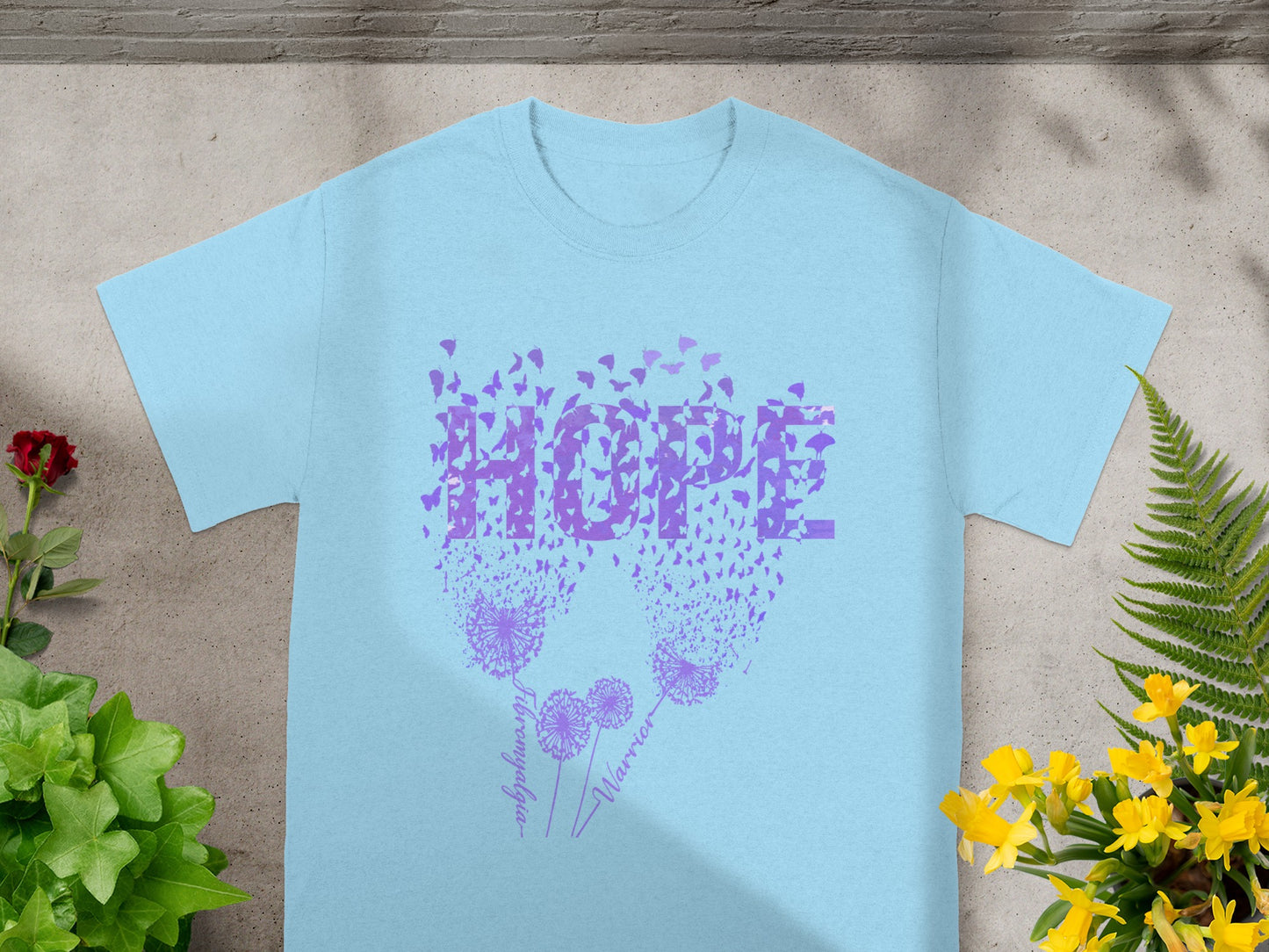 Inspirational Hope Dandelion and Butterflies Shirt