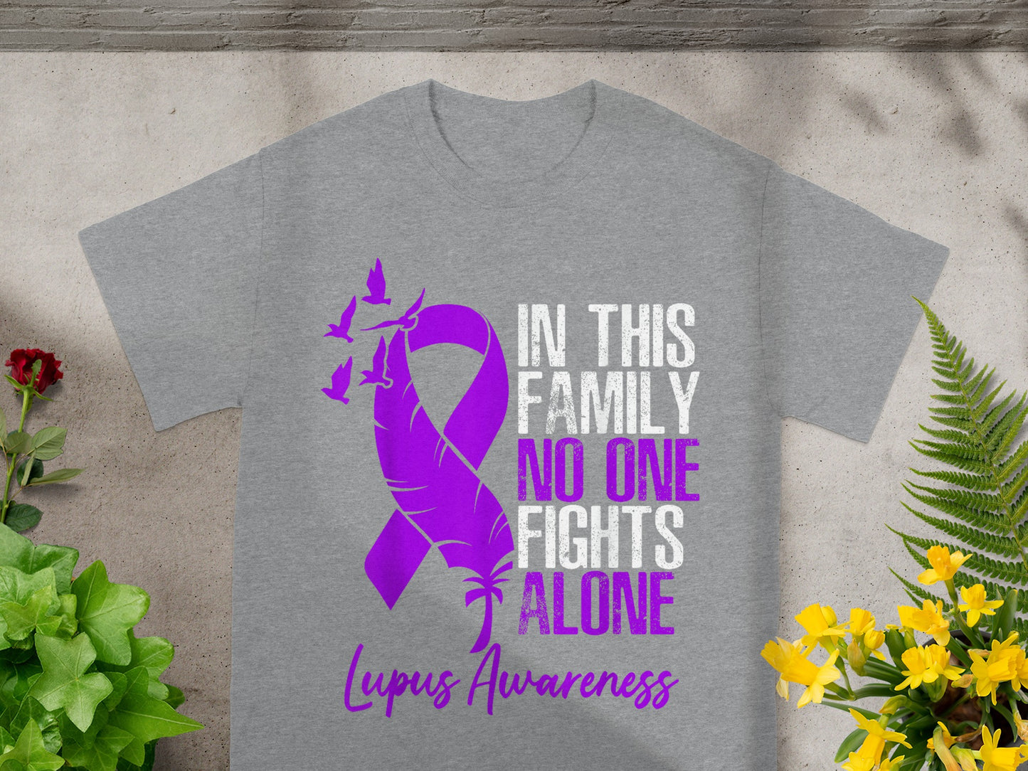 In This Family No One Fights Alone Lupus Awareness Shirt