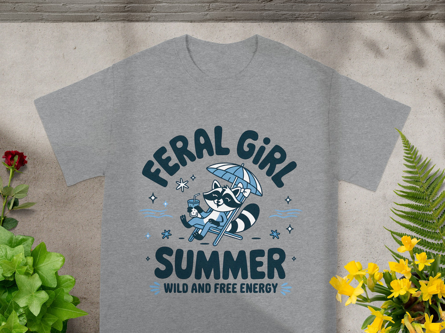 Feral Girl Summer Wild and Free Energy T-Shirt