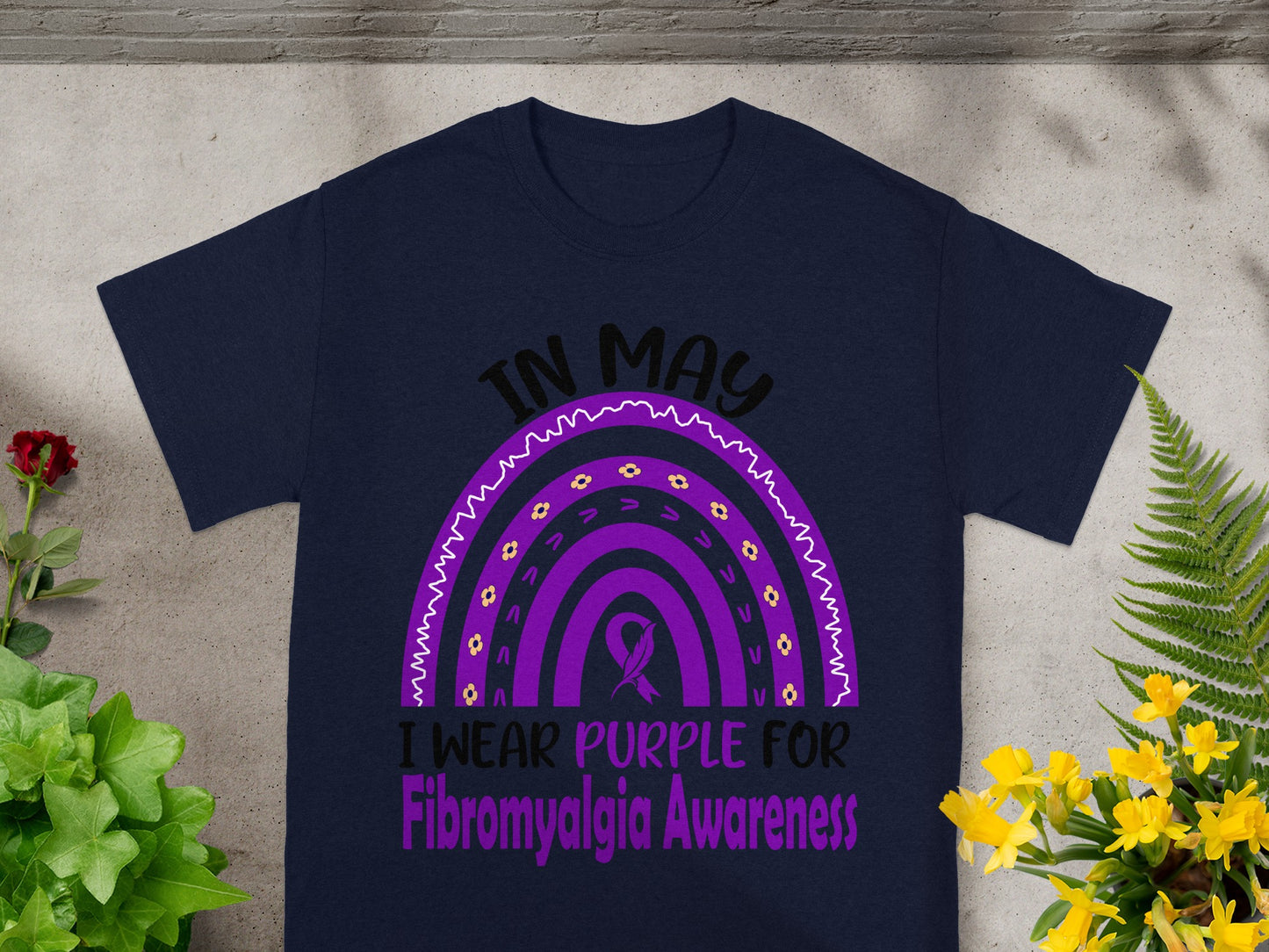 In May I Wear Purple For Fibromyalgia Awareness Shirt