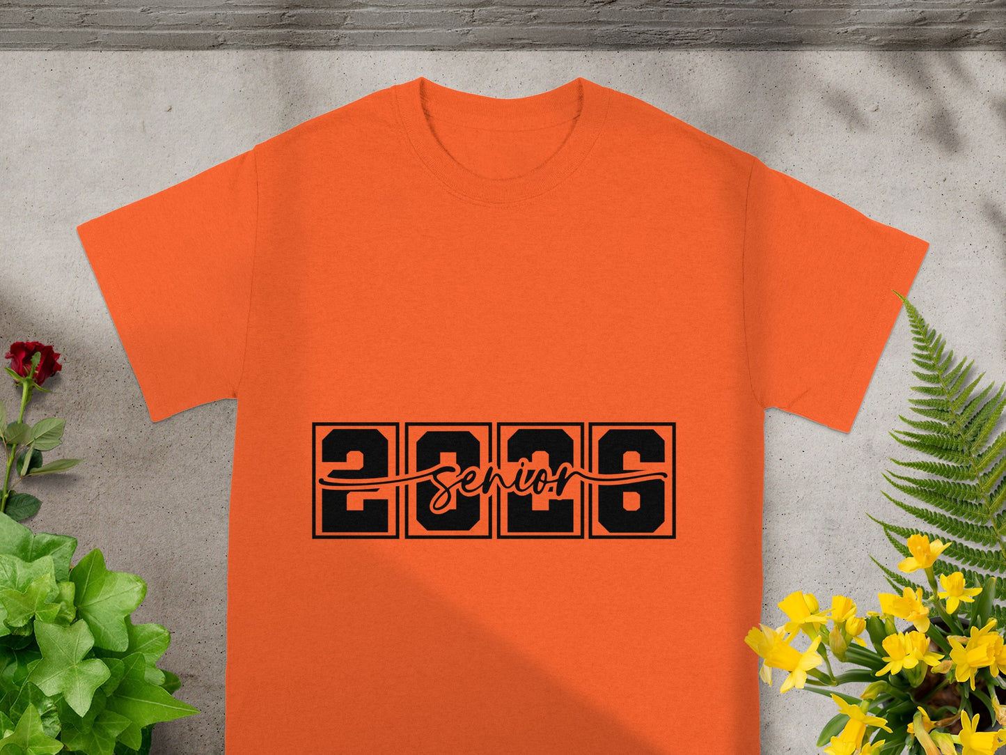 Bold Senior 2026 Graphic Orange T-Shirt Product