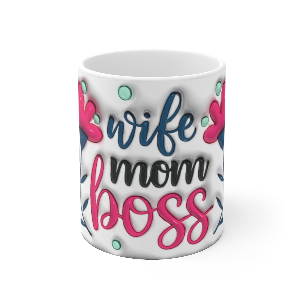 Wife Mom Boss Motivational Coffee Mug