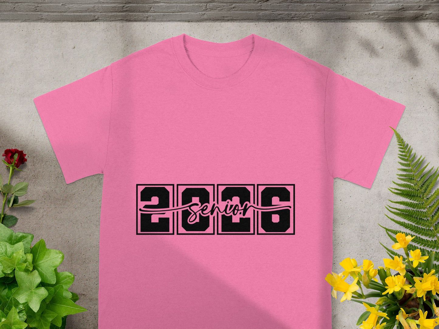 Senior 2026 Design Pink T-Shirt Senior Class Gift