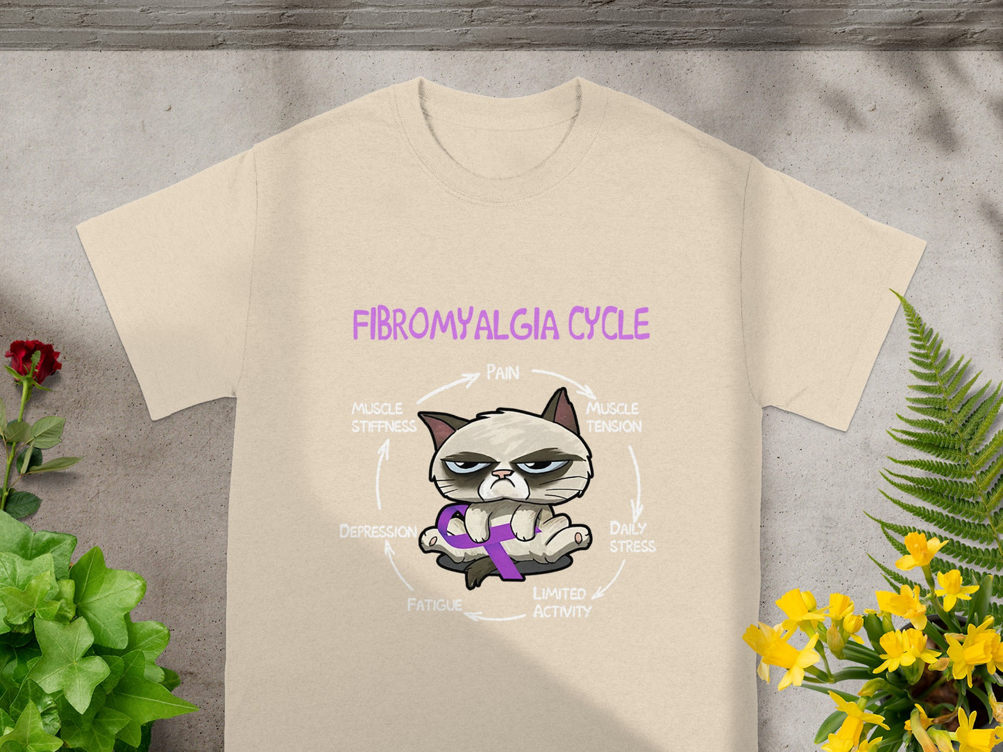 Fibromyalgia Cycle Cat Daily Stress Limited Activity Shirt