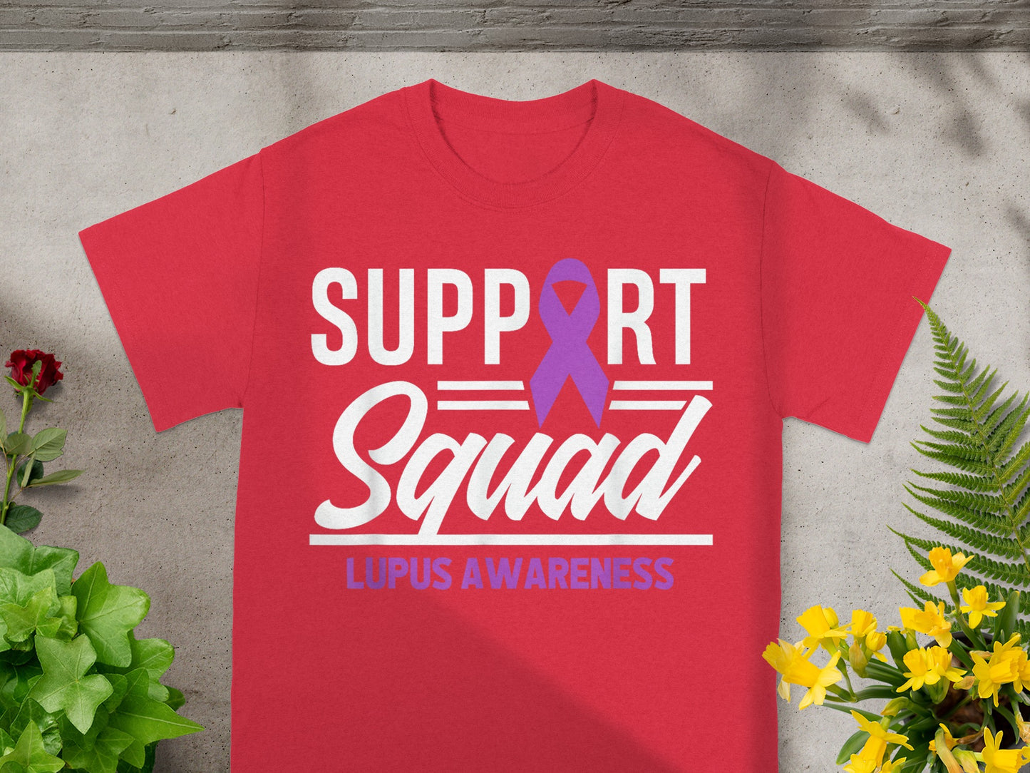 Support Squad Lupus Awareness Graphic Tee