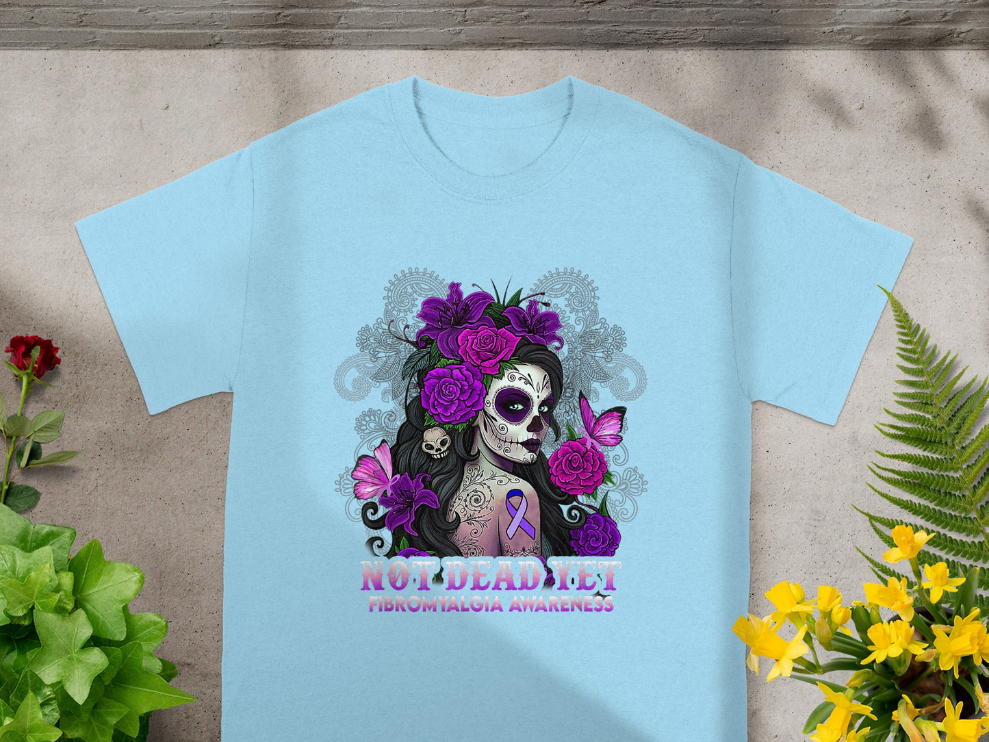 Not Dead Yet Fibromyalgia Awareness T-shirt