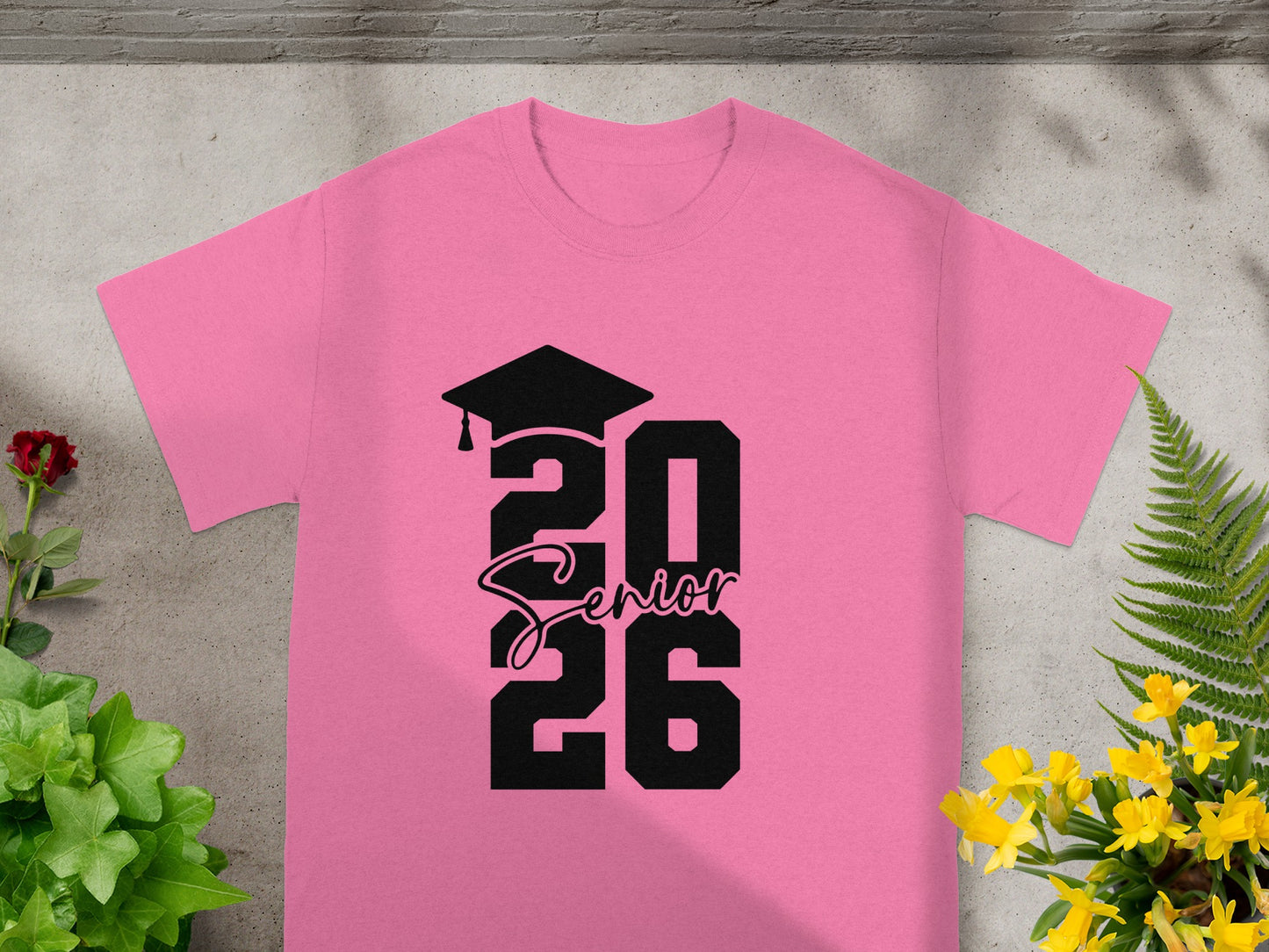 Pink Senior 2026 Graduation T-Shirt