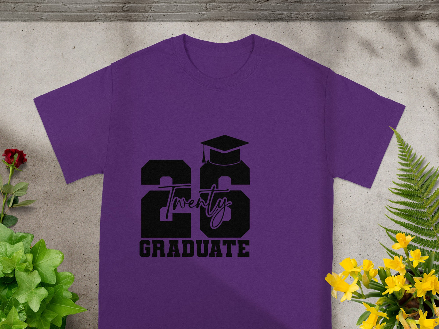 Class of 2026 Graduate Purple Graphic T-shirt