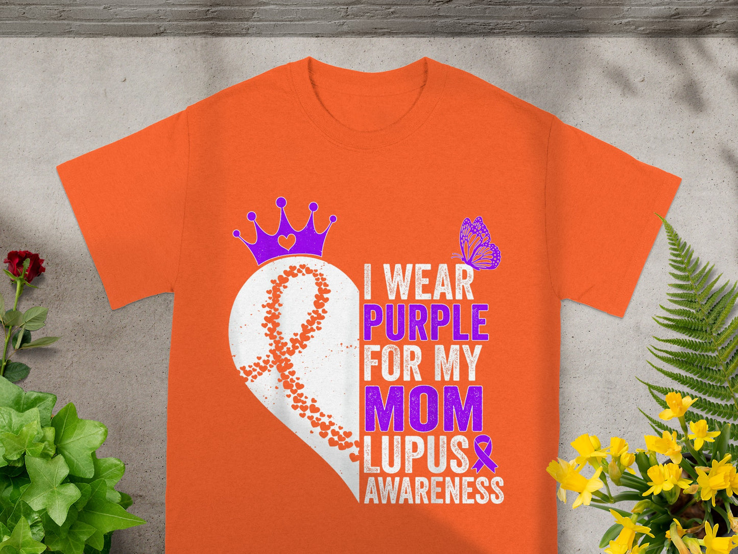 I Wear Purple For My Mom Lupus Awareness T-shirt