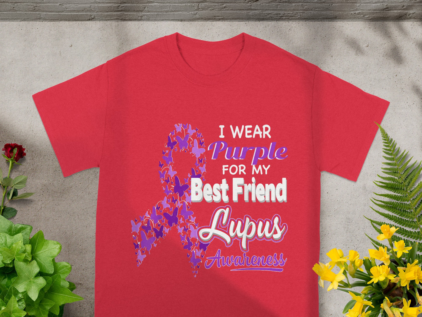 I Wear Purple For My Best Friend Lupus Awareness Shirt
