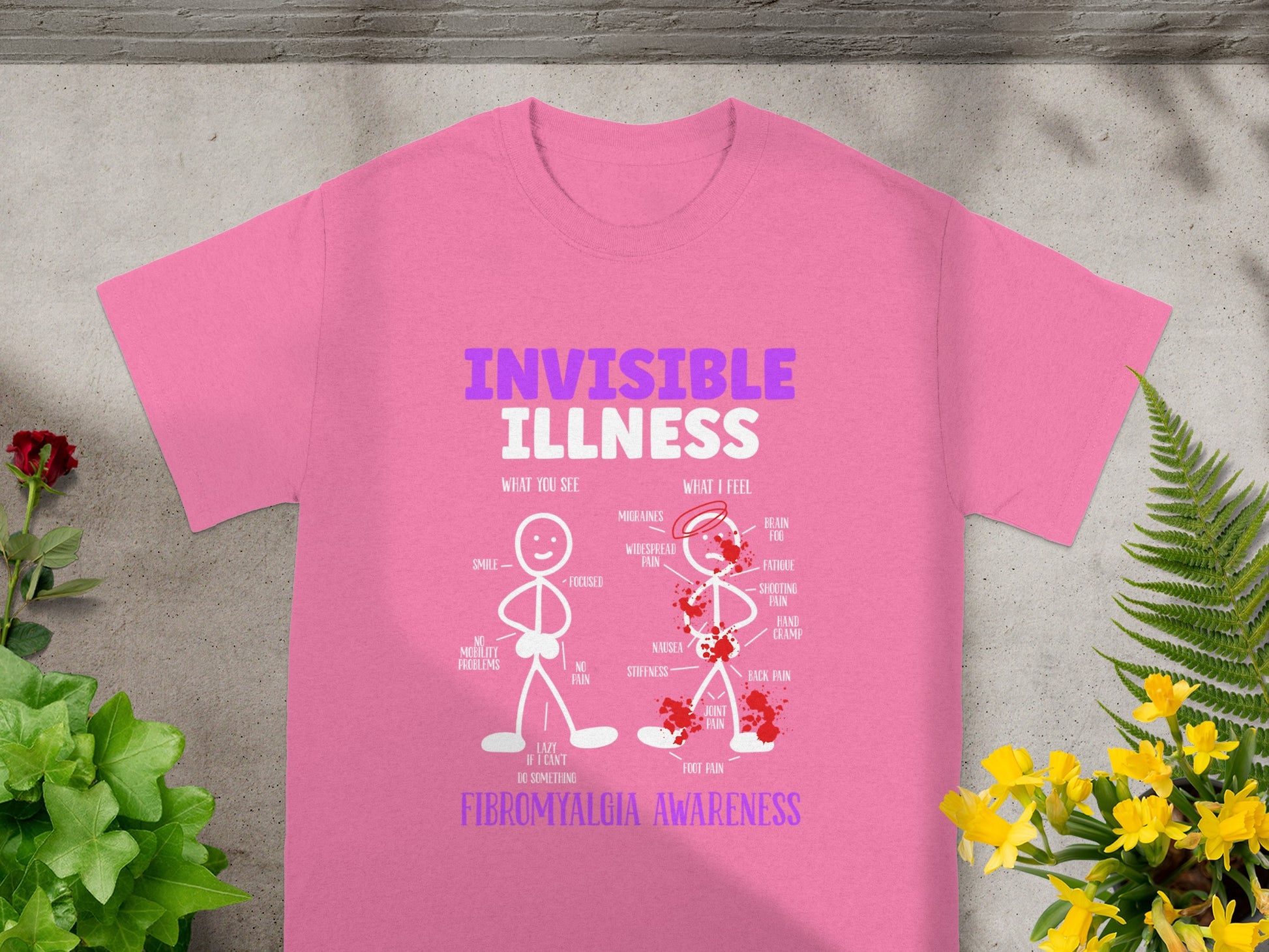 Invisible Illness Fibromyalgia Awareness T-shirt