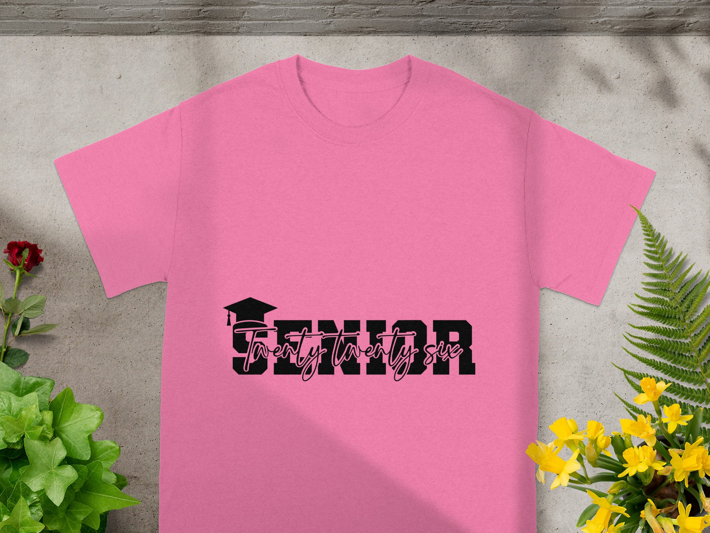 Senior Twenty Twenty Six Pink Graduation Shirt